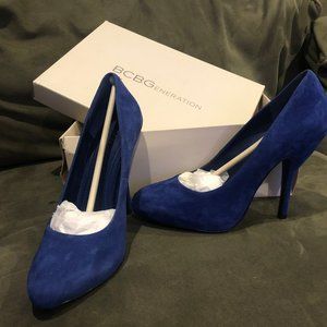 BCBG Saphire Suede Heels